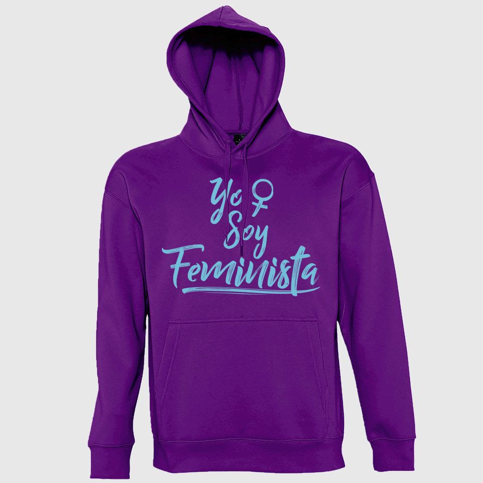 Sudadera con capucha para el dia de la mujer diseno Yo Soy Feminista comprar online