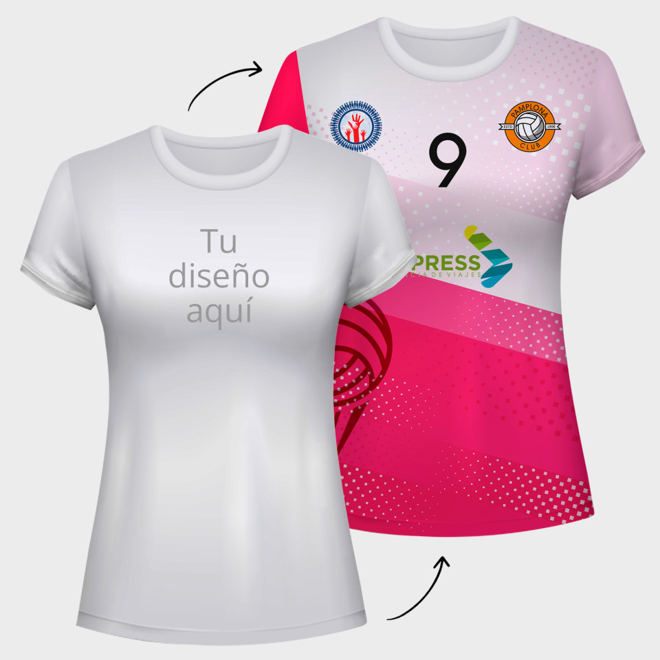 Camiseta voley de mujer TURQUIA 100 fullprint personalizada comprar online