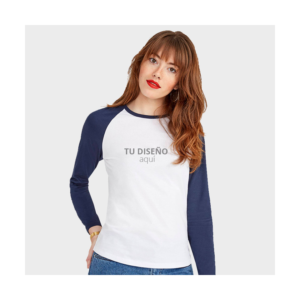 Camiseta manga larga mujer ¿Necesitas comprar? venta online de Camisetas de  trabajo de calidad y baratos